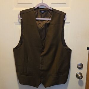 Gioberti Men's Brown Dress Vest